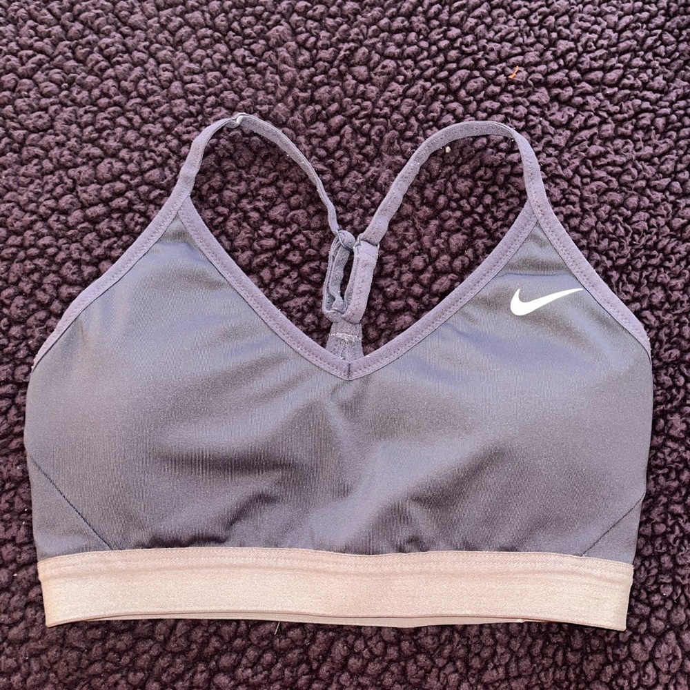 Dark Purple Nike Razor back sports bra Medium